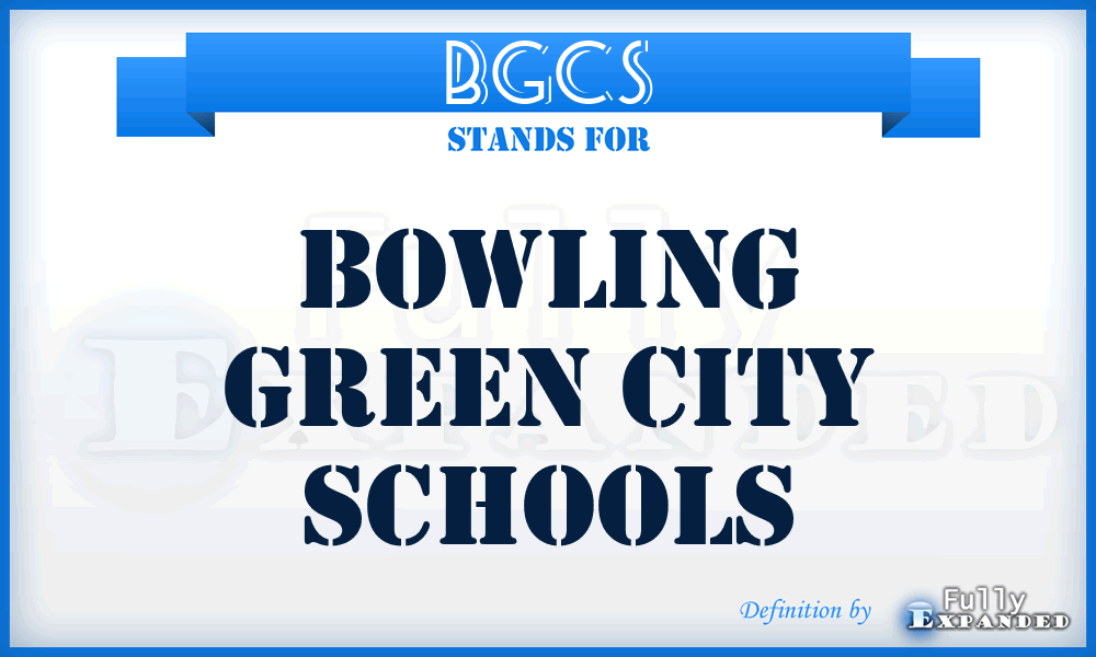 BGCS - Bowling Green City Schools