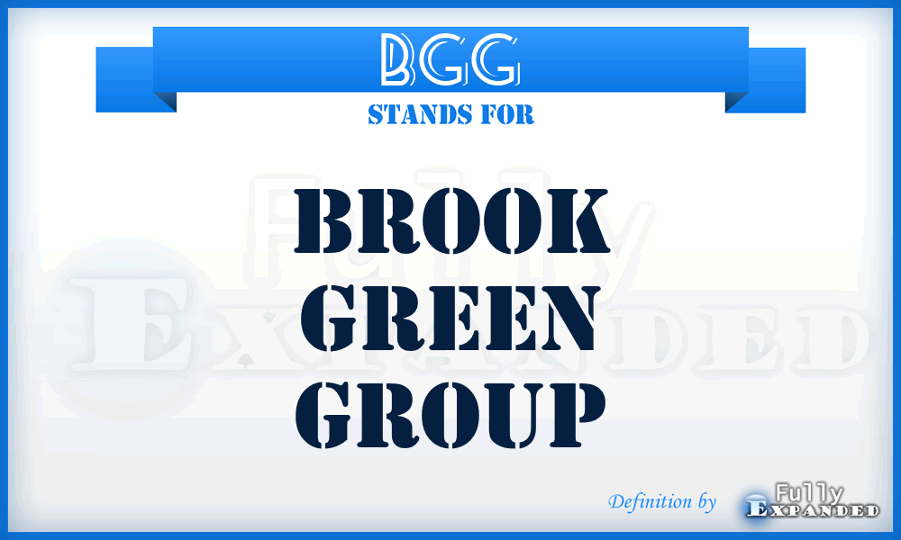 BGG - Brook Green Group