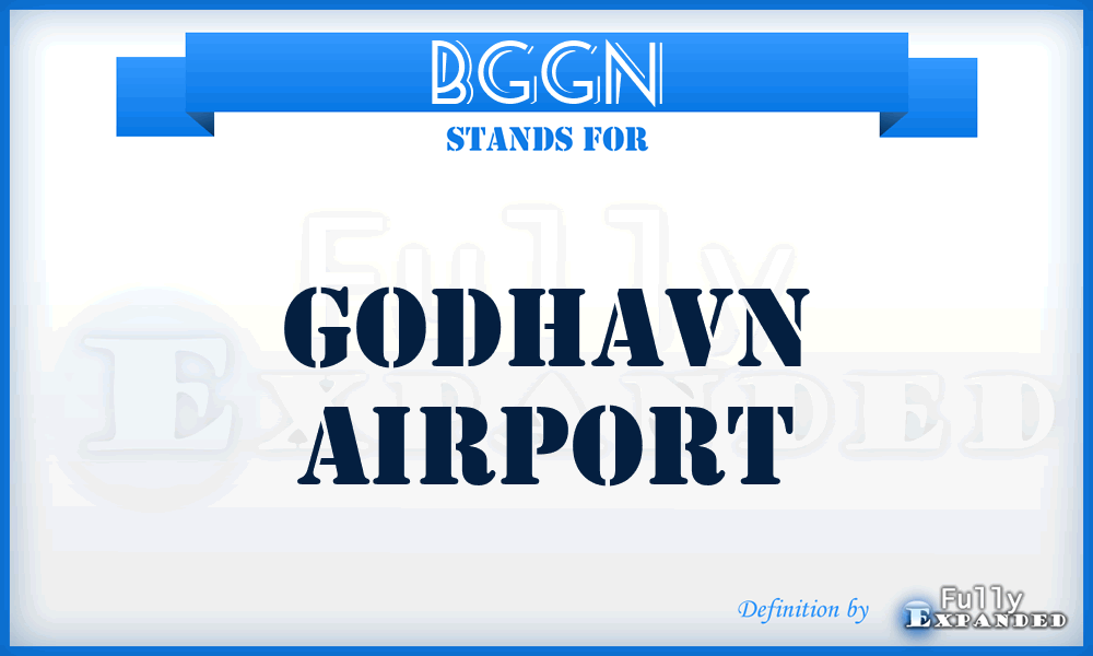 BGGN - Godhavn airport