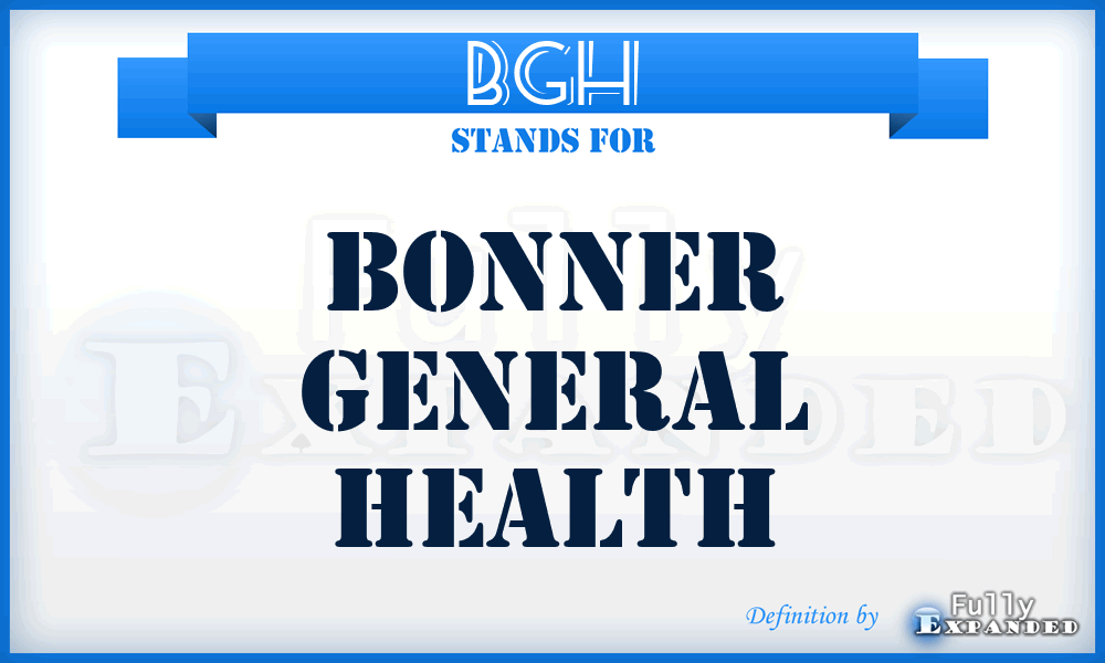 BGH - Bonner General Health