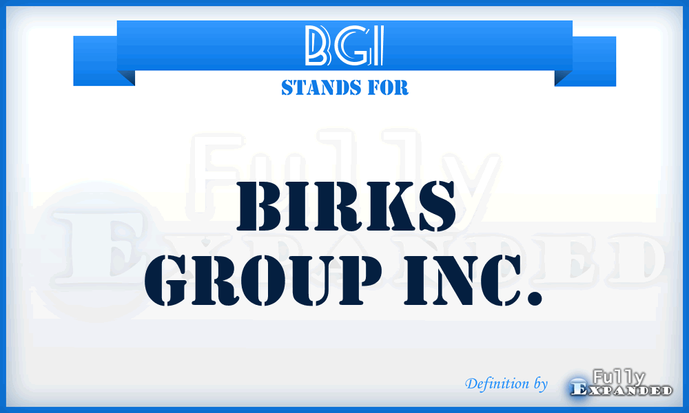 BGI - Birks Group Inc.