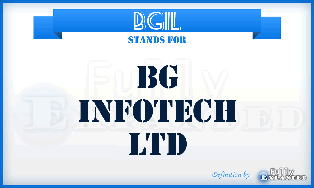 BGIL - BG Infotech Ltd