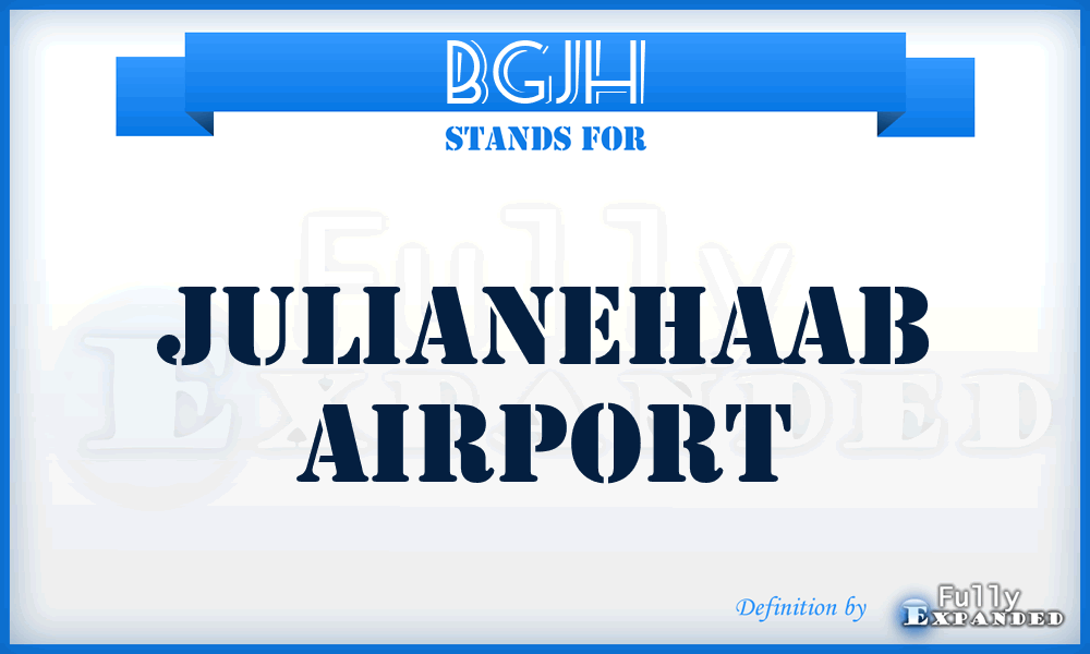 BGJH - Julianehaab airport