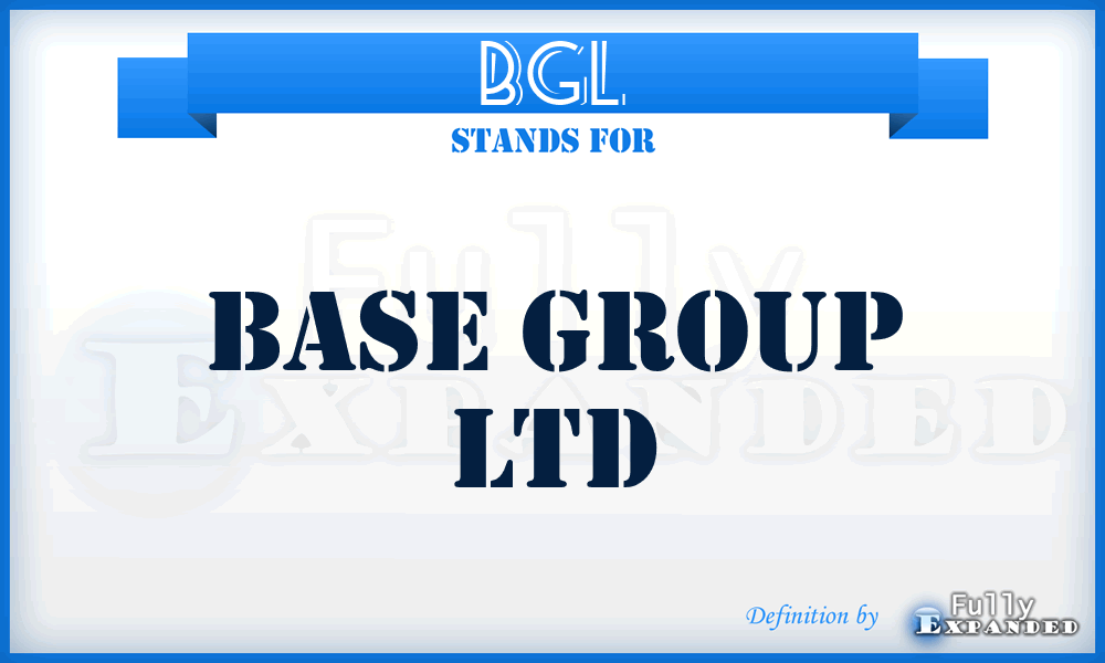 BGL - Base Group Ltd