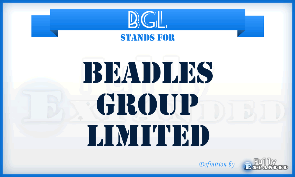 BGL - Beadles Group Limited