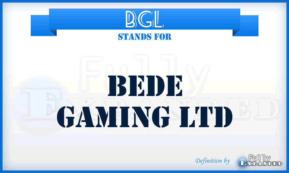 BGL - Bede Gaming Ltd