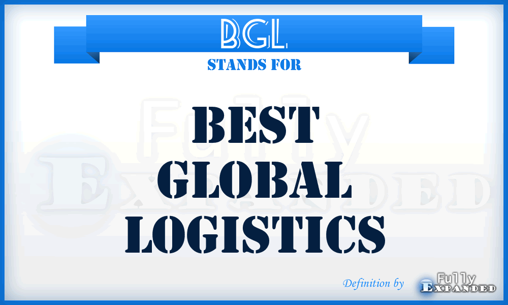 BGL - Best Global Logistics