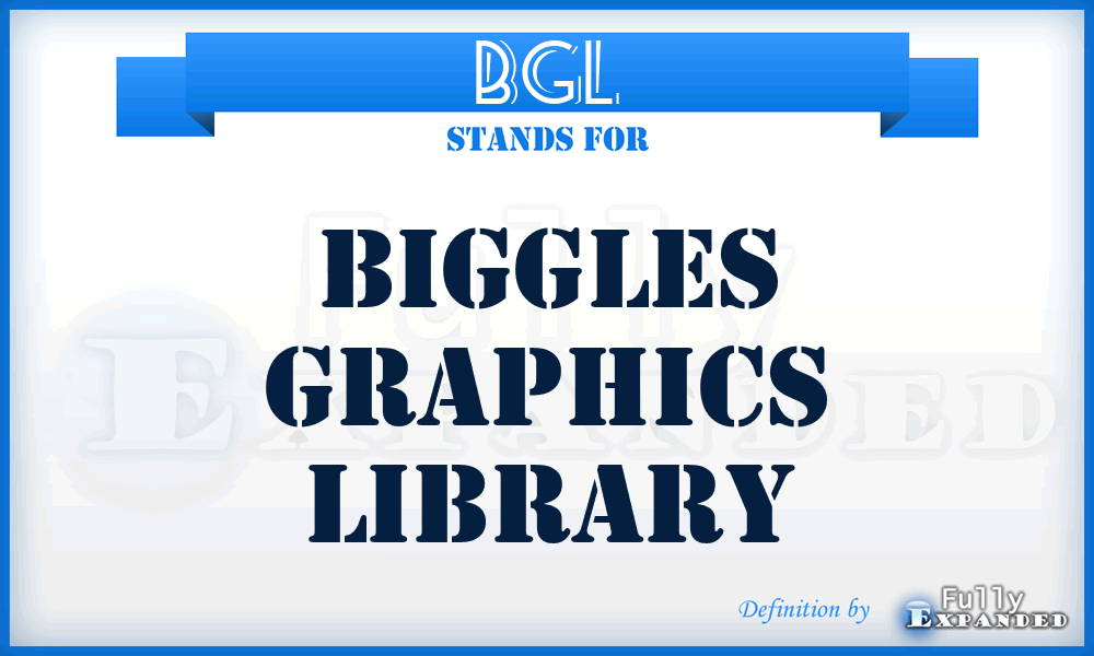 BGL - Biggles Graphics Library