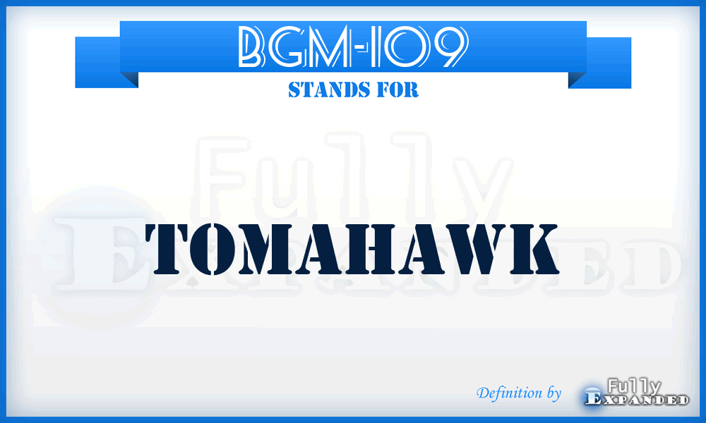 BGM-109 - Tomahawk