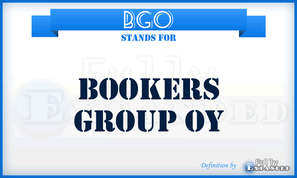BGO - Bookers Group Oy