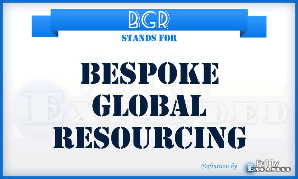 BGR - Bespoke Global Resourcing