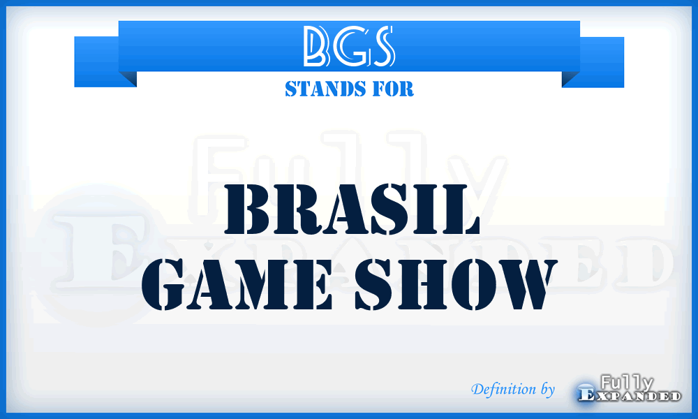 BGS - Brasil Game Show