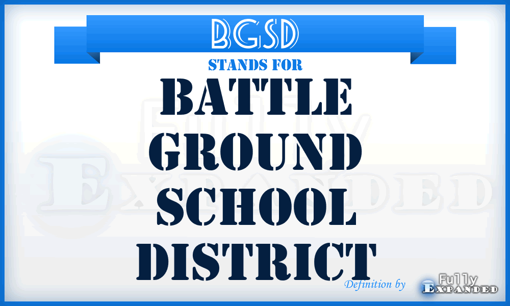 BGSD - Battle Ground School District