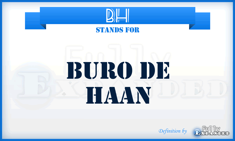BH - Buro de Haan