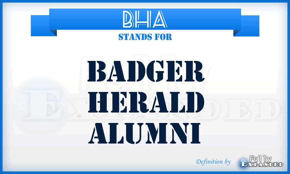 BHA - Badger Herald Alumni