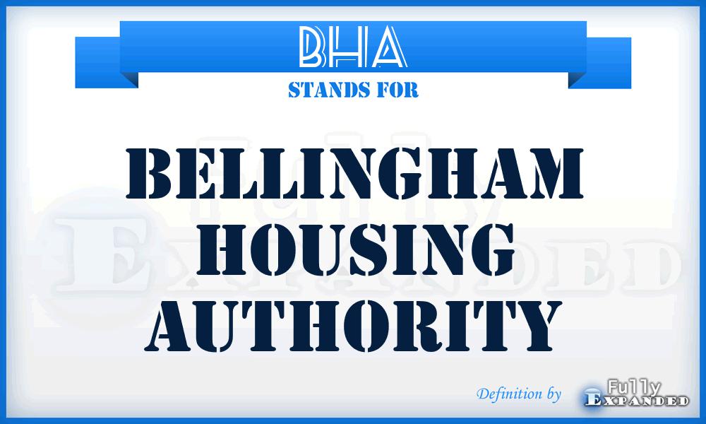 BHA - Bellingham Housing Authority
