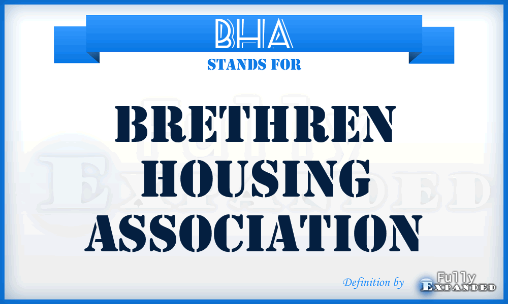 BHA - Brethren Housing Association