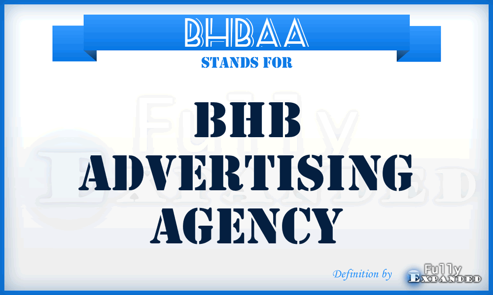 BHBAA - BHB Advertising Agency