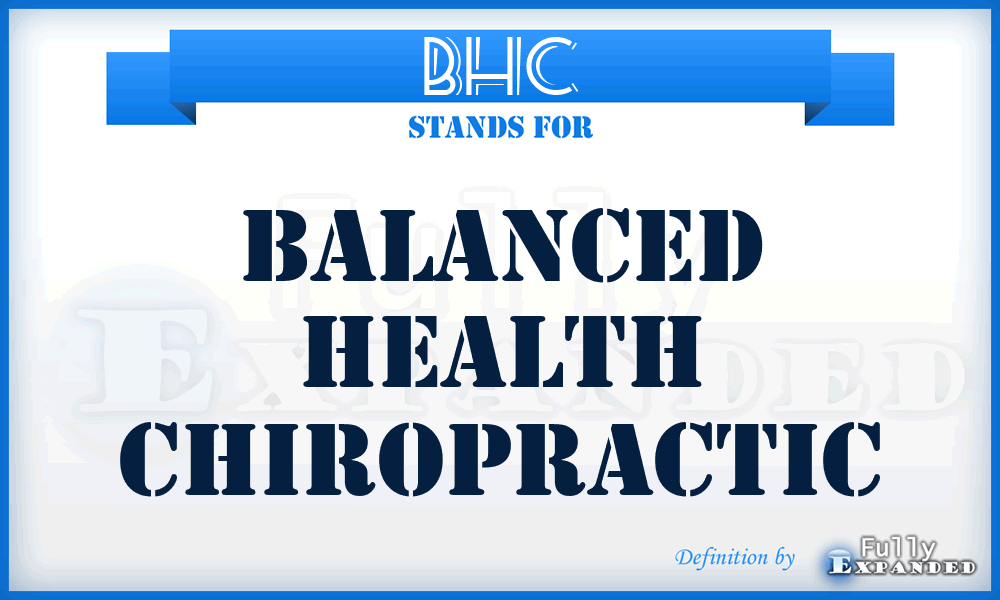 BHC - Balanced Health Chiropractic
