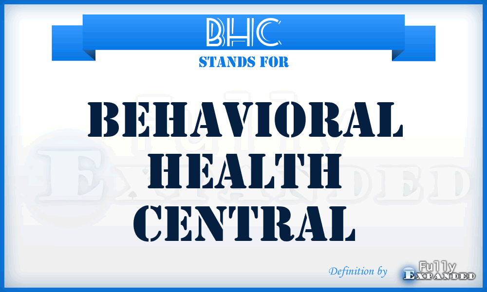 BHC - Behavioral Health Central