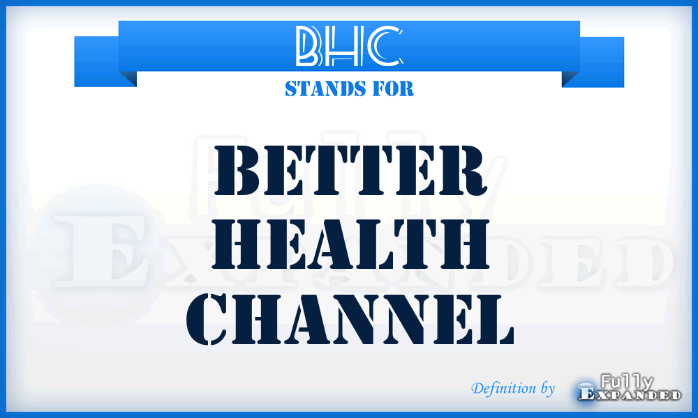 BHC - Better Health Channel