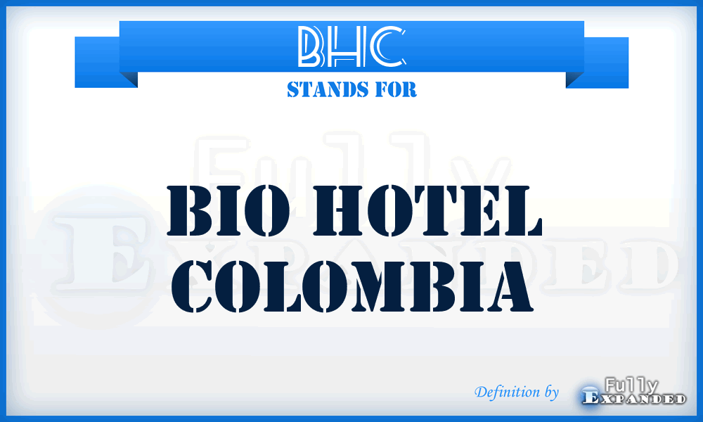 BHC - Bio Hotel Colombia