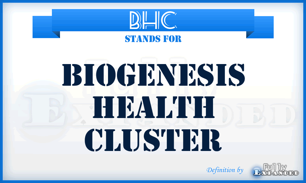 BHC - Biogenesis Health Cluster