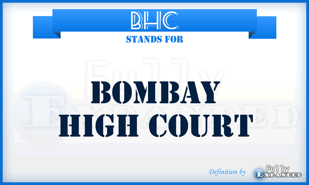 BHC - Bombay High Court