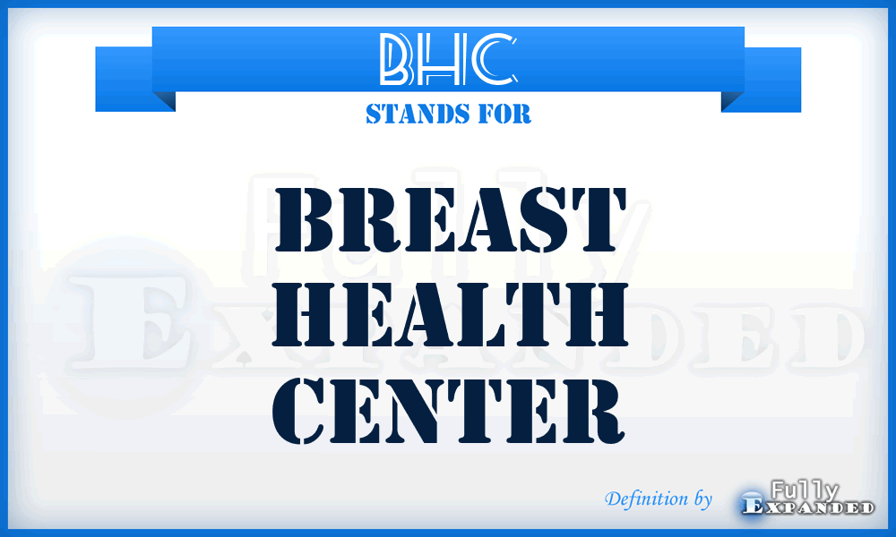 BHC - Breast Health Center