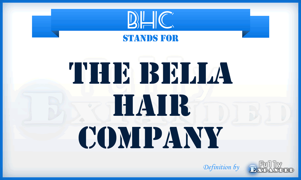 BHC - The Bella Hair Company