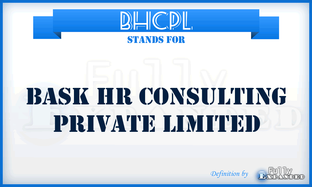 BHCPL - Bask Hr Consulting Private Limited