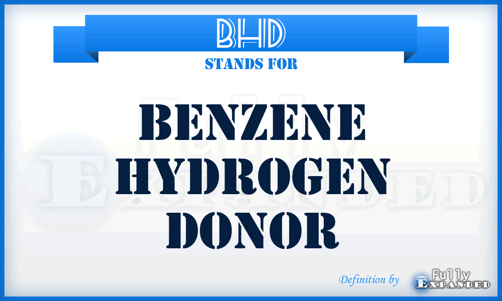 BHD - Benzene Hydrogen Donor