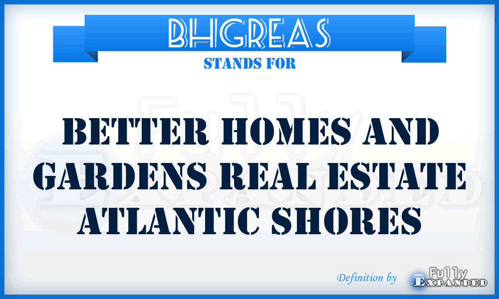 BHGREAS - Better Homes and Gardens Real Estate Atlantic Shores