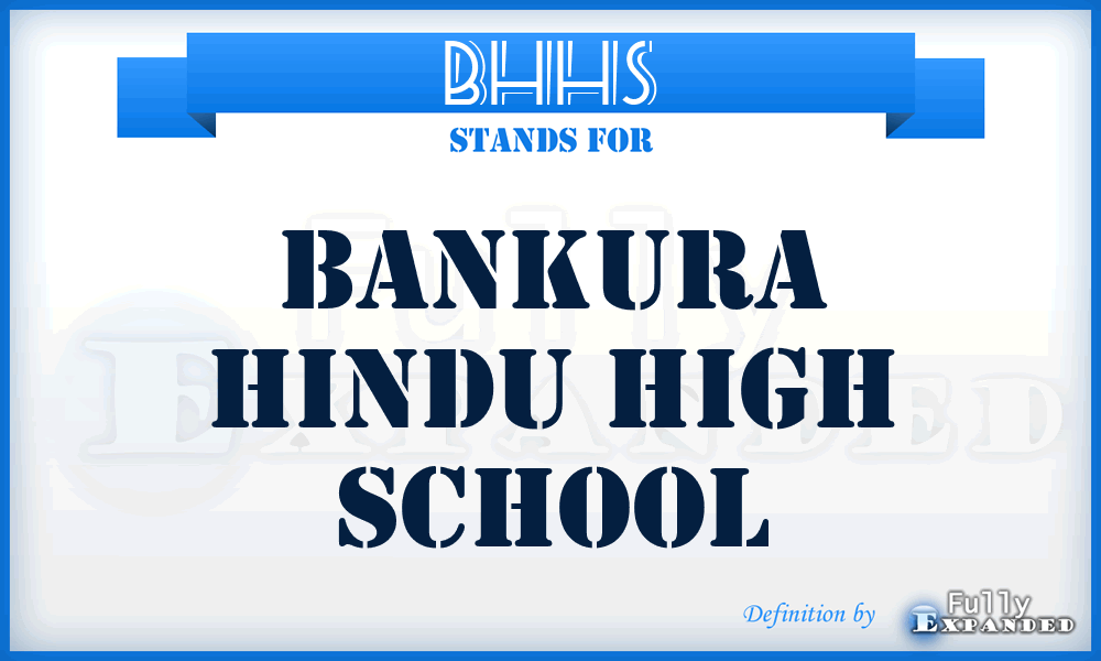 BHHS - Bankura Hindu High School
