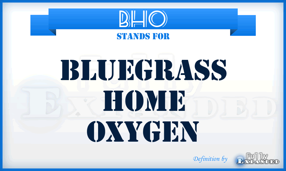 BHO - Bluegrass Home Oxygen