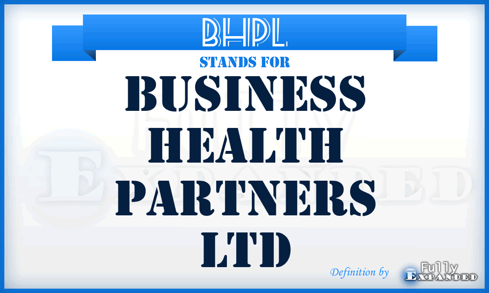 BHPL - Business Health Partners Ltd