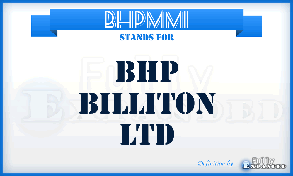 BHPMMI - BHP Billiton Ltd