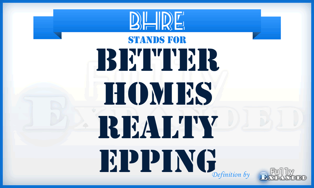 BHRE - Better Homes Realty Epping