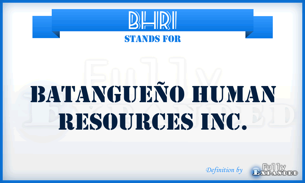 BHRI - Batangueño Human Resources Inc.