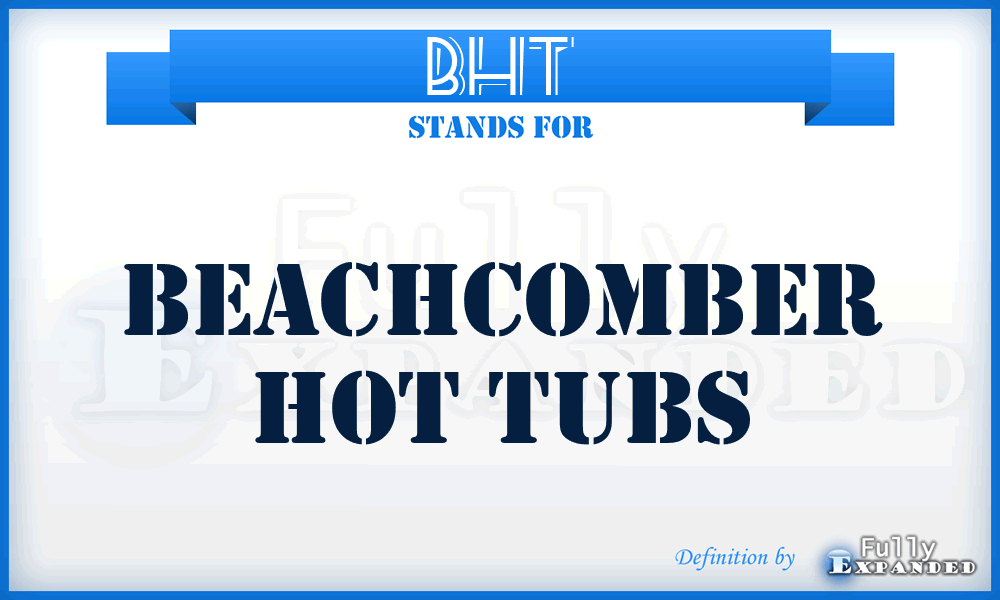 BHT - Beachcomber Hot Tubs