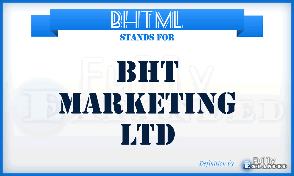 BHTML - BHT Marketing Ltd