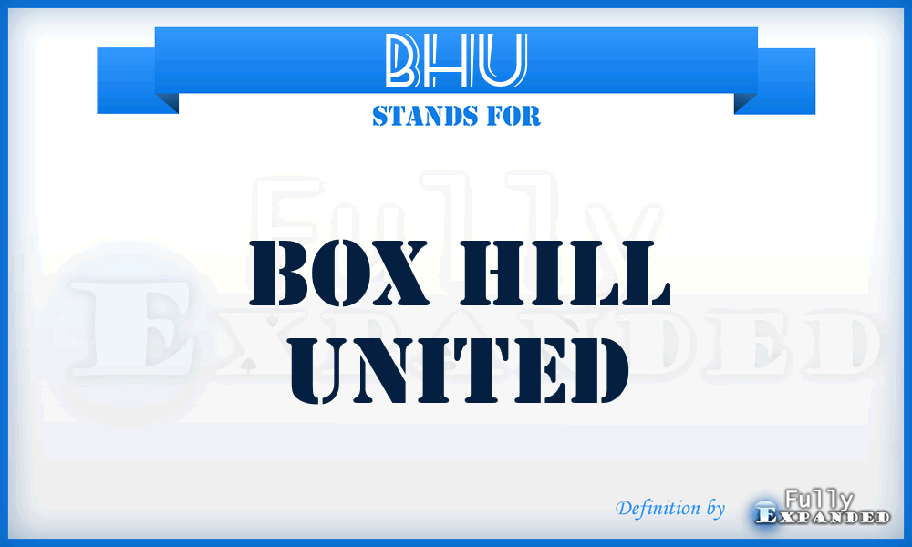 BHU - Box Hill United