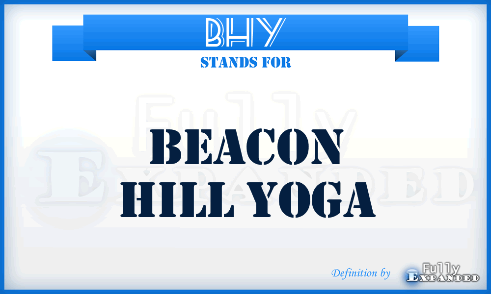 BHY - Beacon Hill Yoga