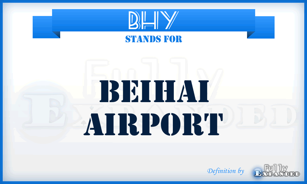 BHY - Beihai airport