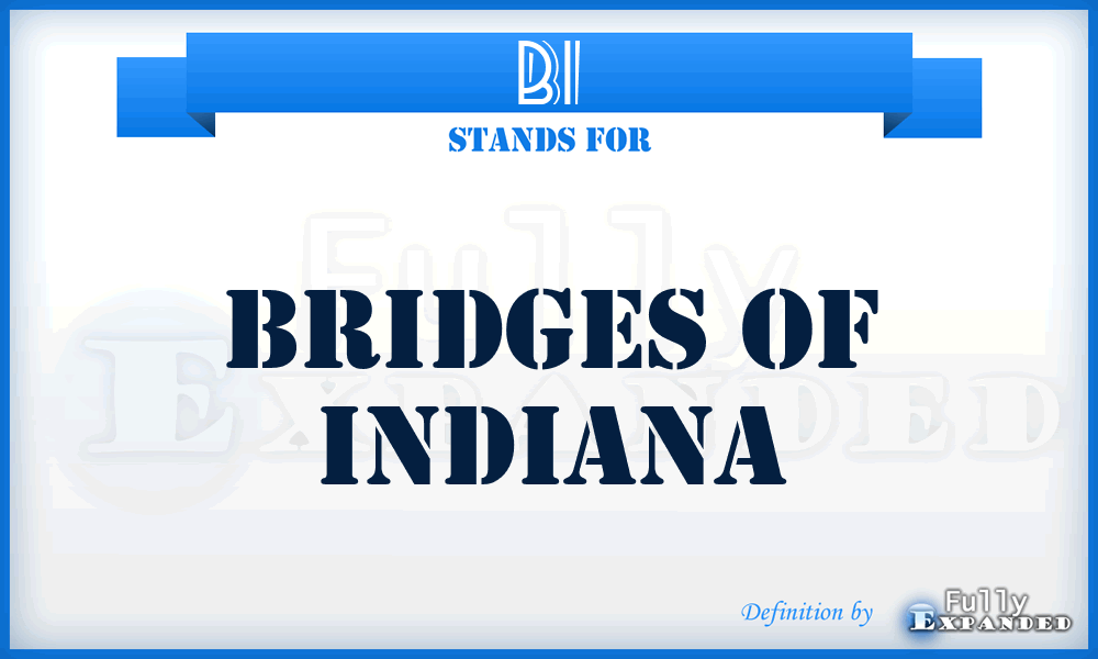 BI - Bridges of Indiana