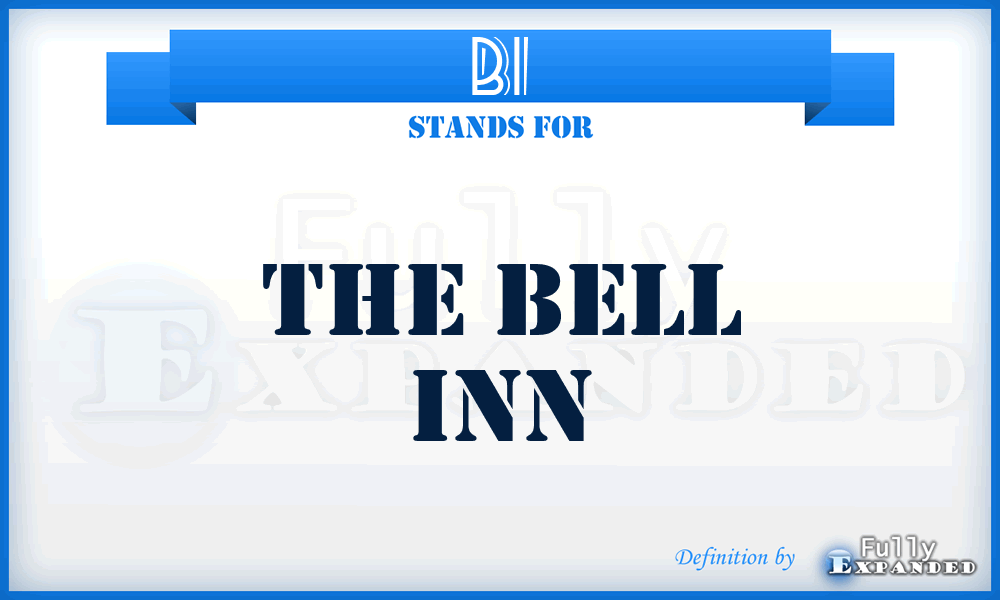 BI - The Bell Inn