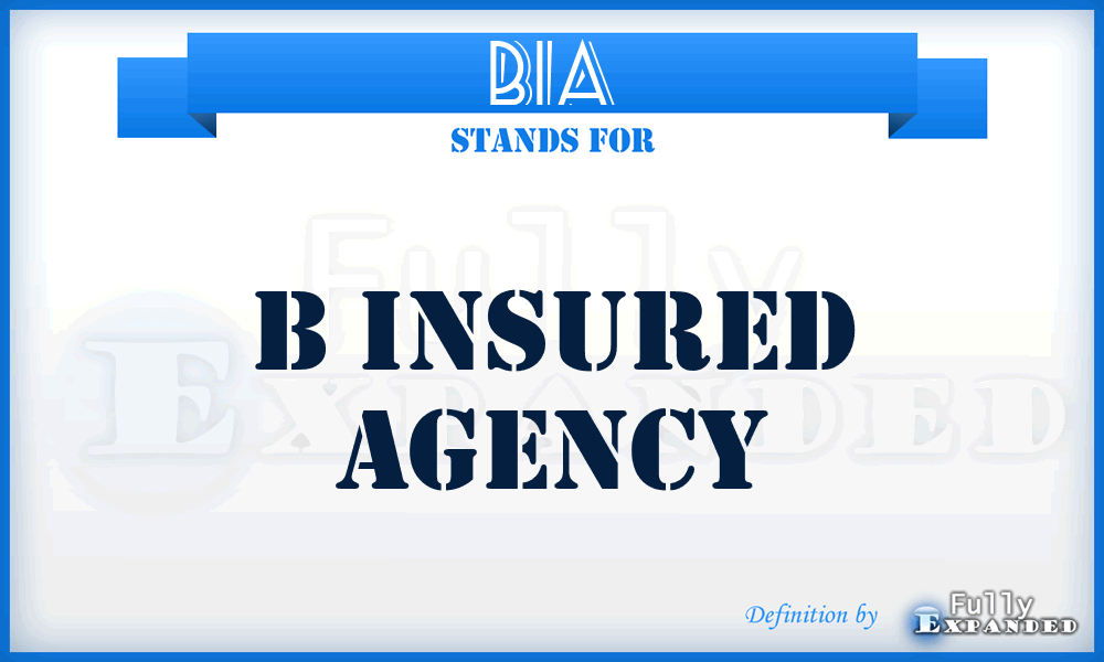 BIA - B Insured Agency