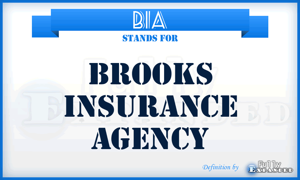 BIA - Brooks Insurance Agency