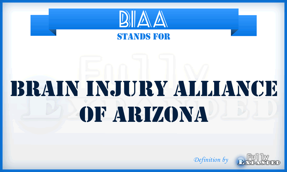 BIAA - Brain Injury Alliance of Arizona