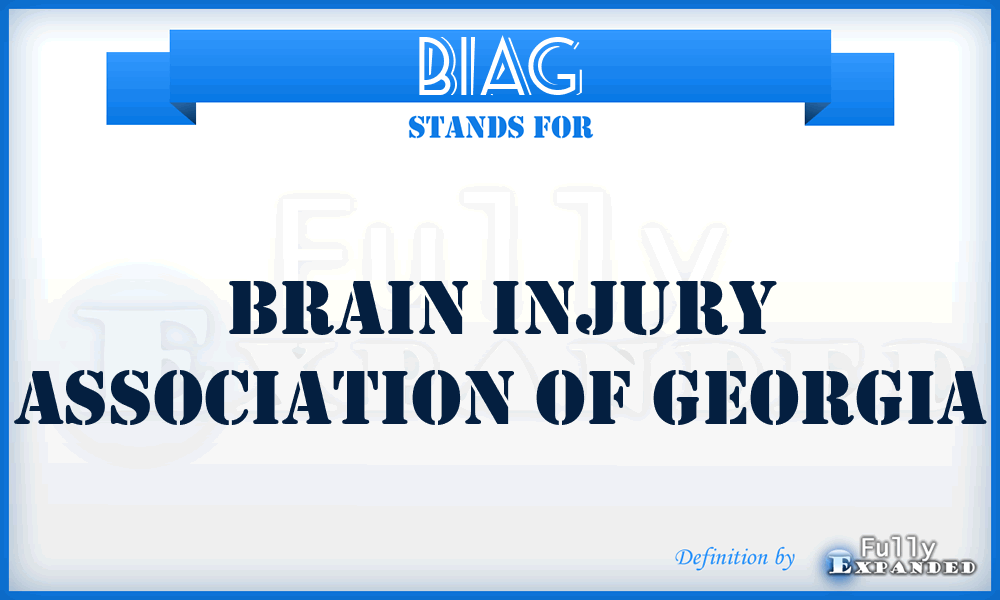 BIAG - Brain Injury Association of Georgia
